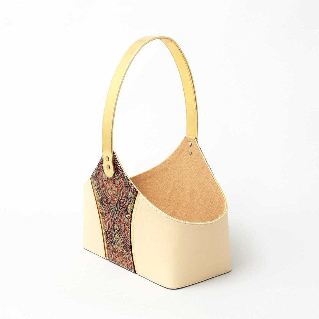 Semi Print Moon Cut Basket for Artistic and Balanced Gift Hampers