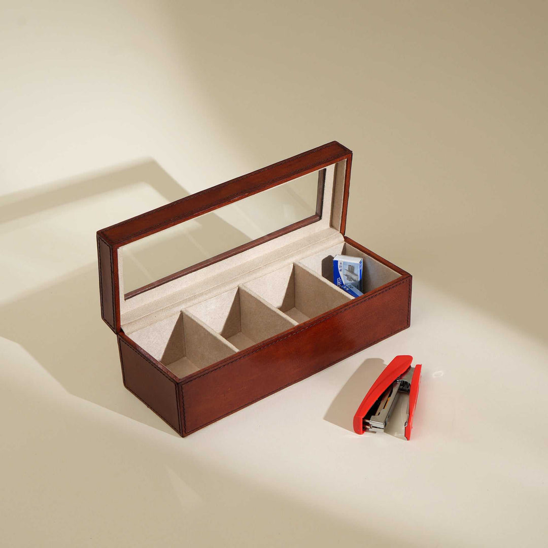 Luxury Leather Watch Box Elegant and Secure Timepiece Storage