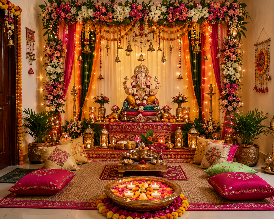 Ganpati Decoration Ideas for Home
