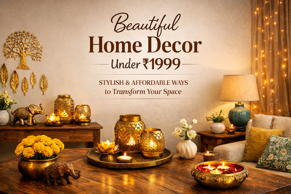 Beautiful Home Decor Under ₹1999: Affordable Ways to Style Your Space