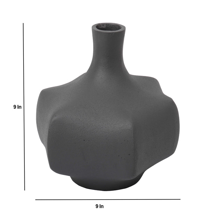 Verdant Metal Oasis Vase | Vibrant Metal Vase for Bold Floral Displays