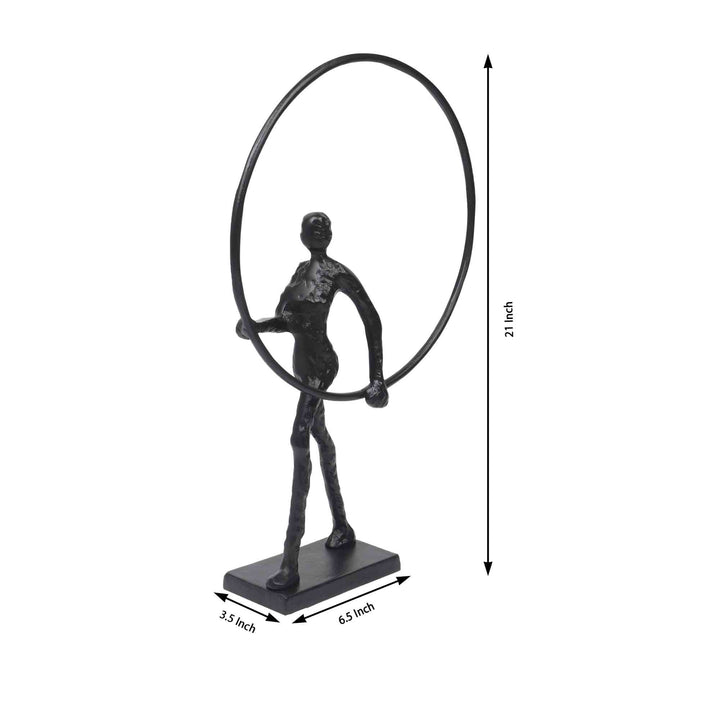 Enigmatic Embrace Unity Art | Abstract Sculpture for Thoughtful Spaces