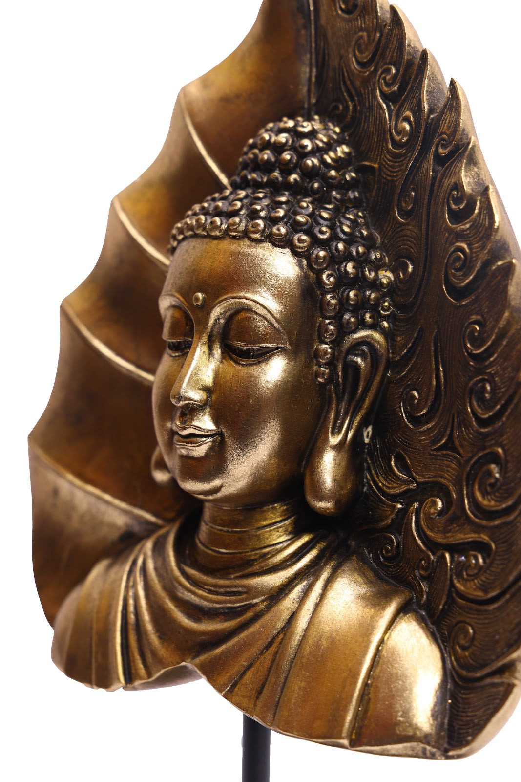 Expobazaar Golden Buddha Resin Sculpture for Elegant Home Decor