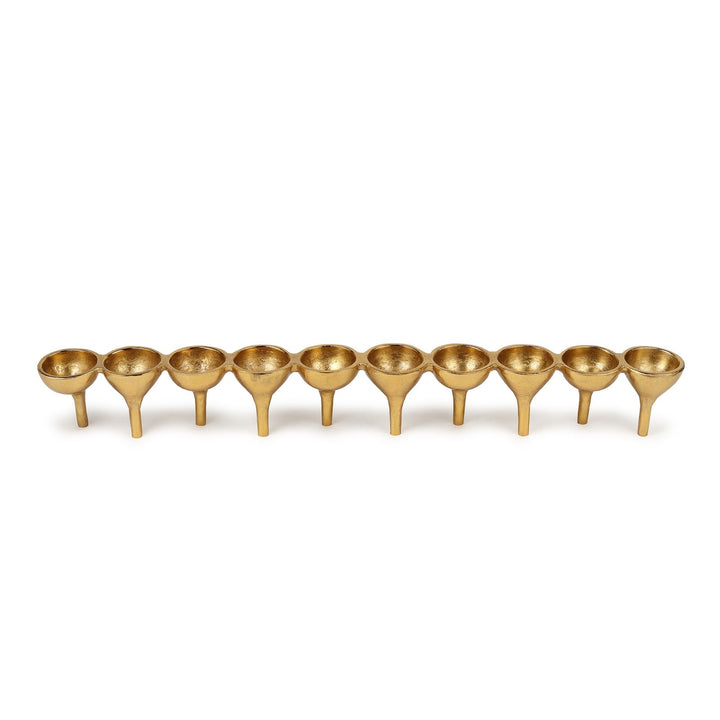 Expobazaar Rivera Candle & T-Light holder Large Gold