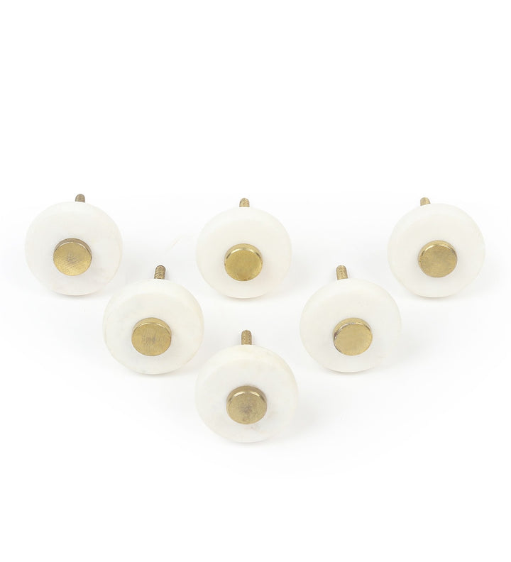 Orla Natural Marble Furniture Knobs Set of 6 view 5