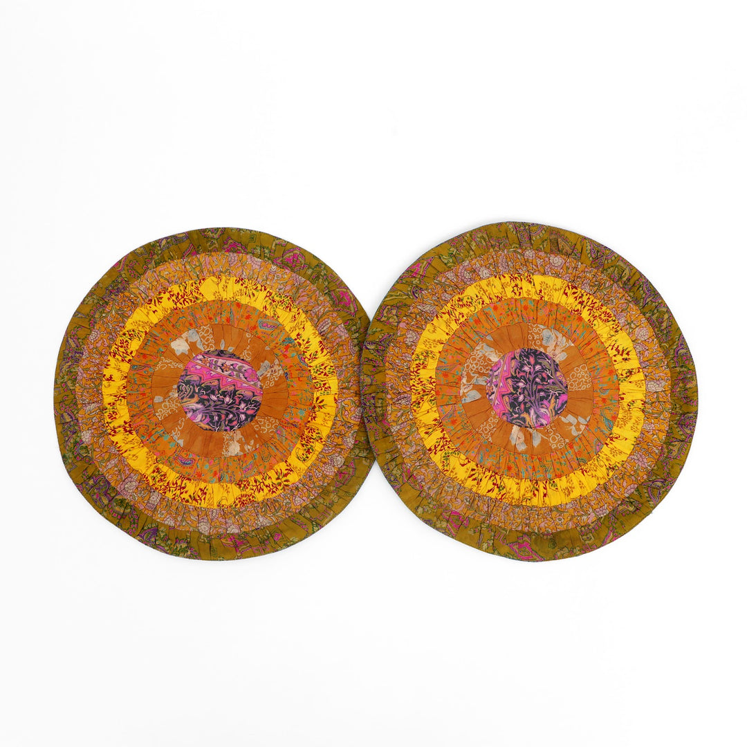 Silk Round Table Mat Set of 2, view 21