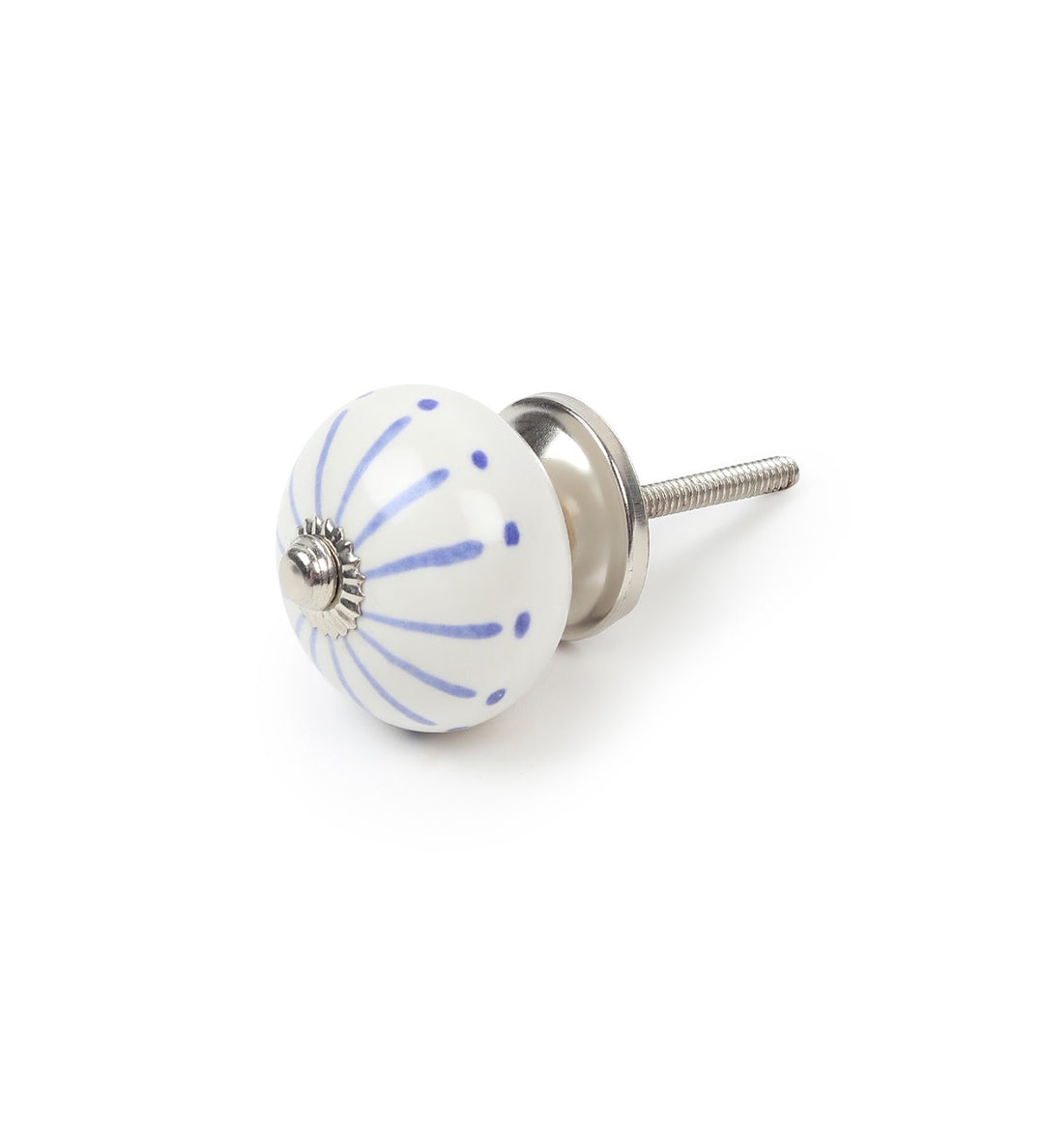 Estoria Blue Pottery Style Ceramic Knobs Set of 6 view 6