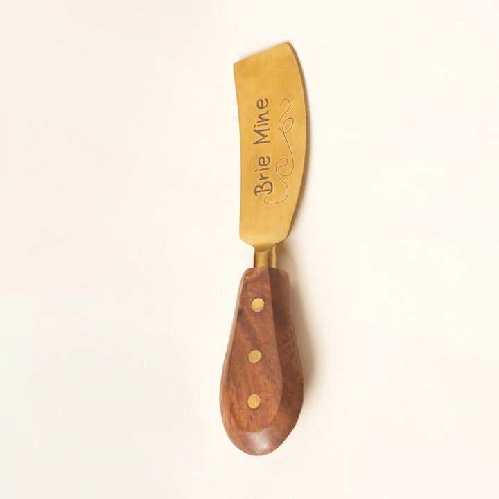 Cheese knife and spreader serving set