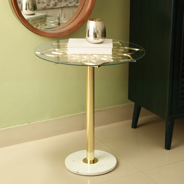 Expobazaar Eden's Flower - Gold Side Table