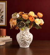 Odetta Fleur Three Blossom Porcelain Vase view 1