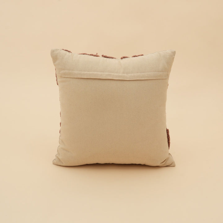 Copper Botanical Tufted Cotton Cushion, View 5