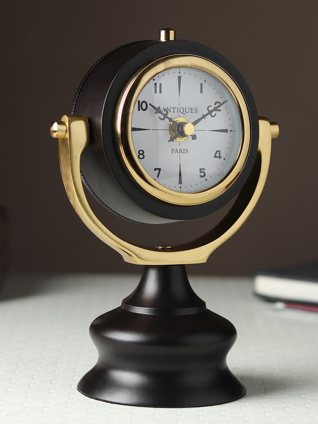 Expobazaar Marinus Table Clock Gold