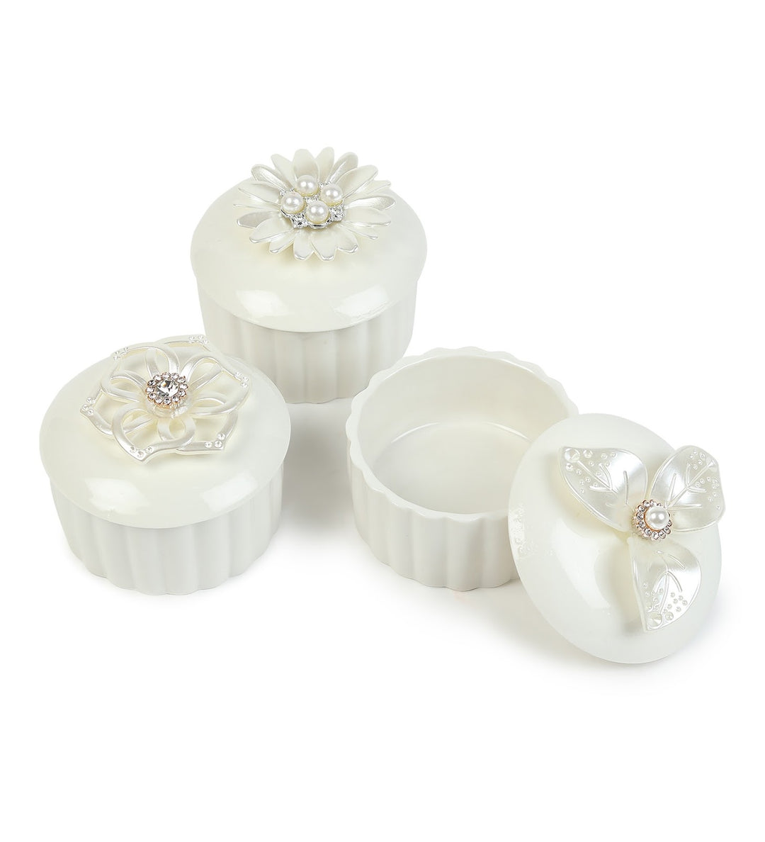 Trinkelle Jewelled Lid Porcelain Trinket Box Set of 3 view 6