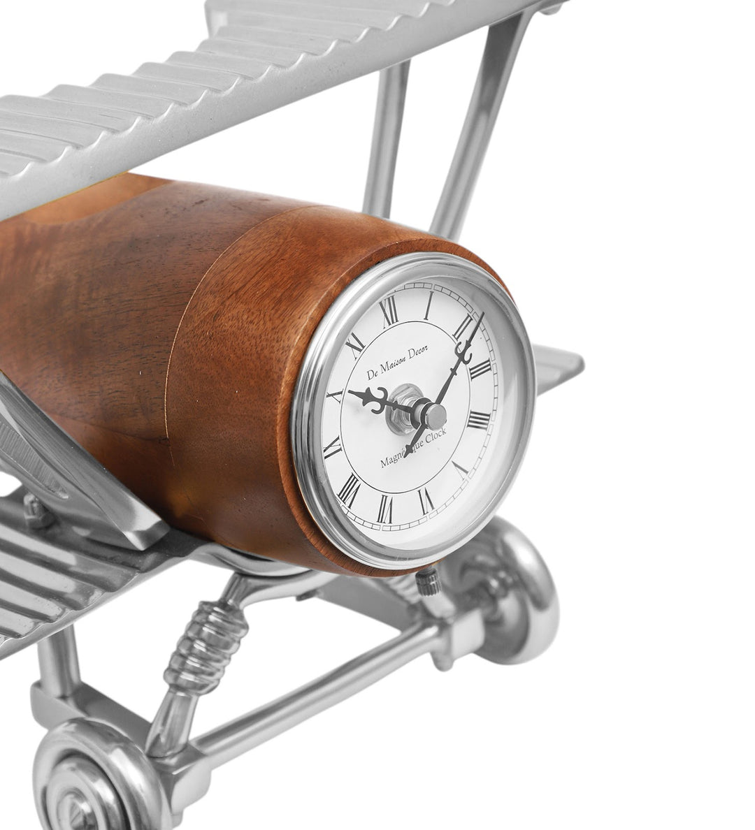 Expobazaar Meridians Sentinel Table Clock Silver