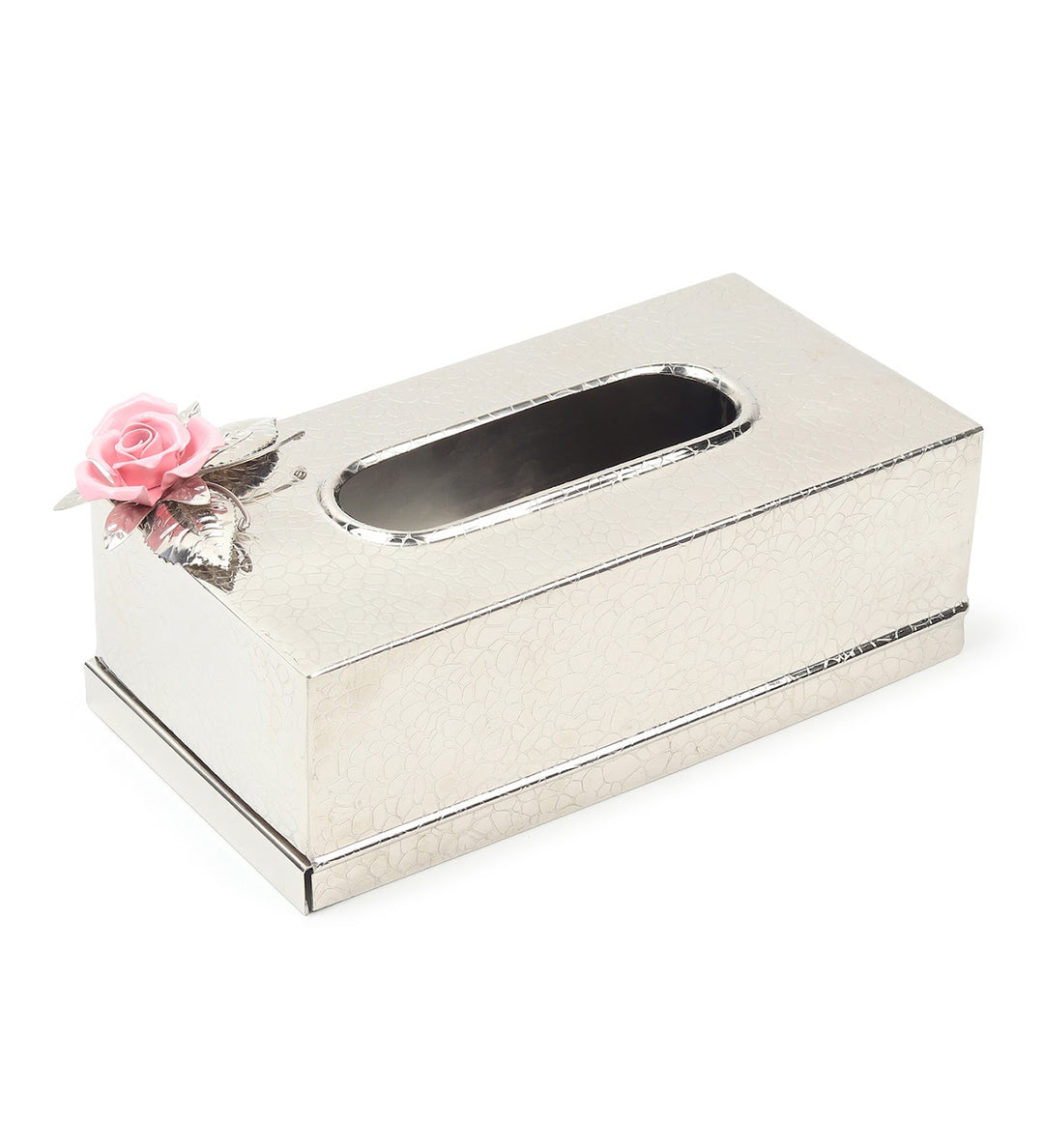 Petal Eclat Stainless Steel Tissue Box Holder Pink view 5