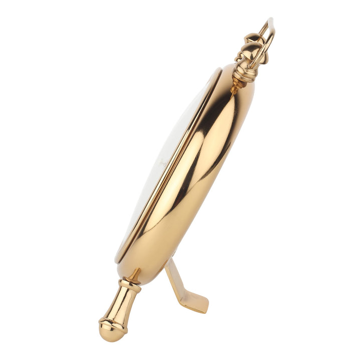 Expobazaar Essence Desk Gold Steel Table Clock
