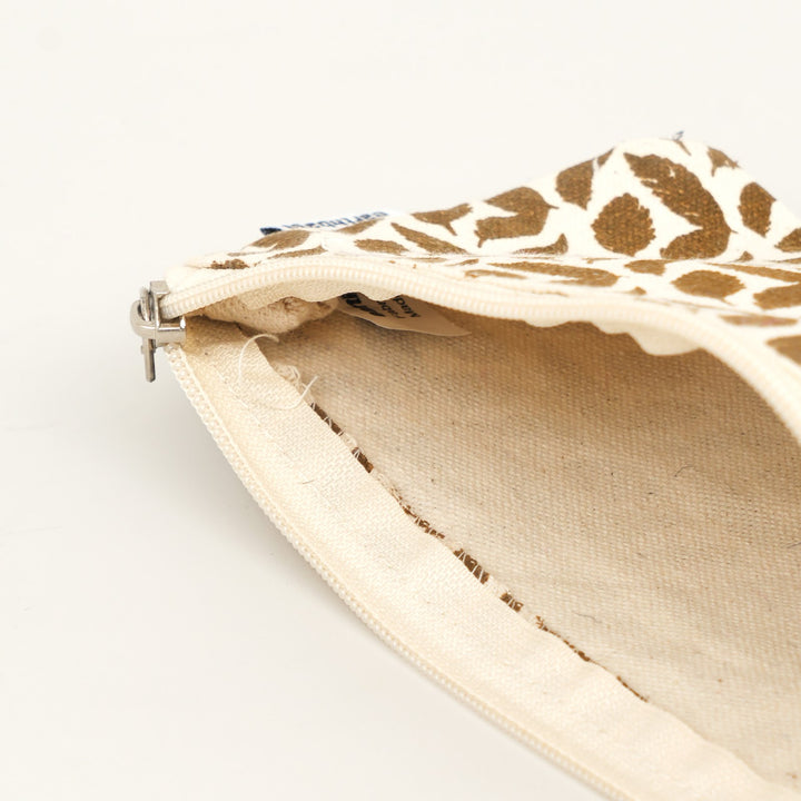Leaf Print Tassel Pencil Pouch, View 5