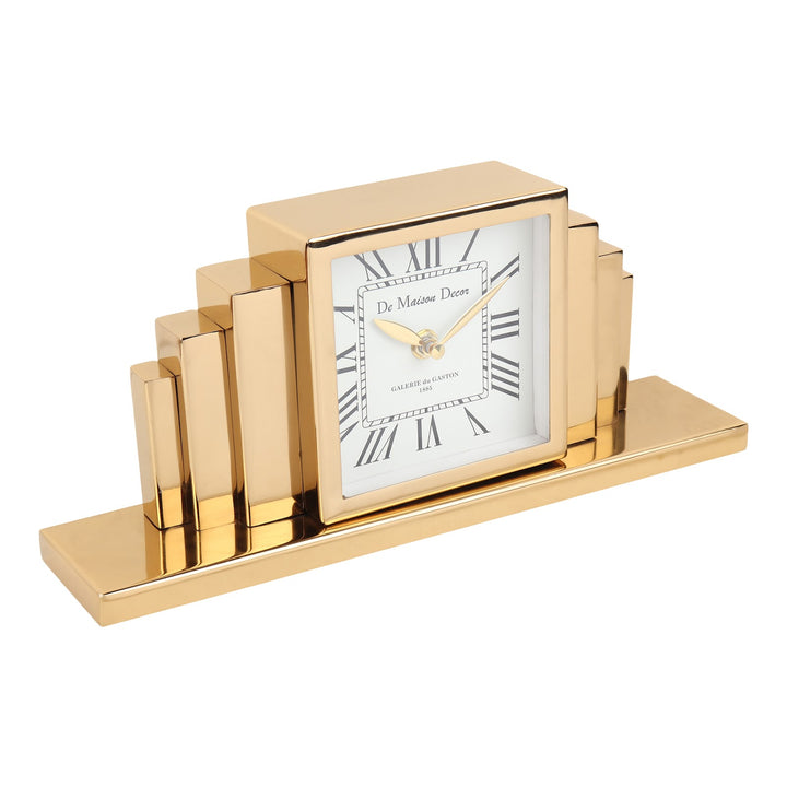 Expobazaar Metropolitan Marvel table clock in Gold