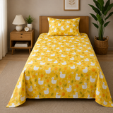 Kids Cheerful Rainbow Print Bedsheet