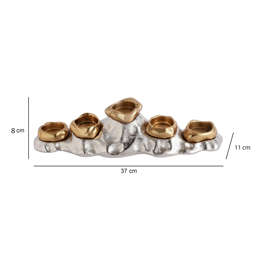 Expobazaar Eclora T-Light Holder In Gold