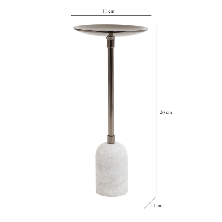 Expobazaar Marble Pillar Candle Large Stand In Black