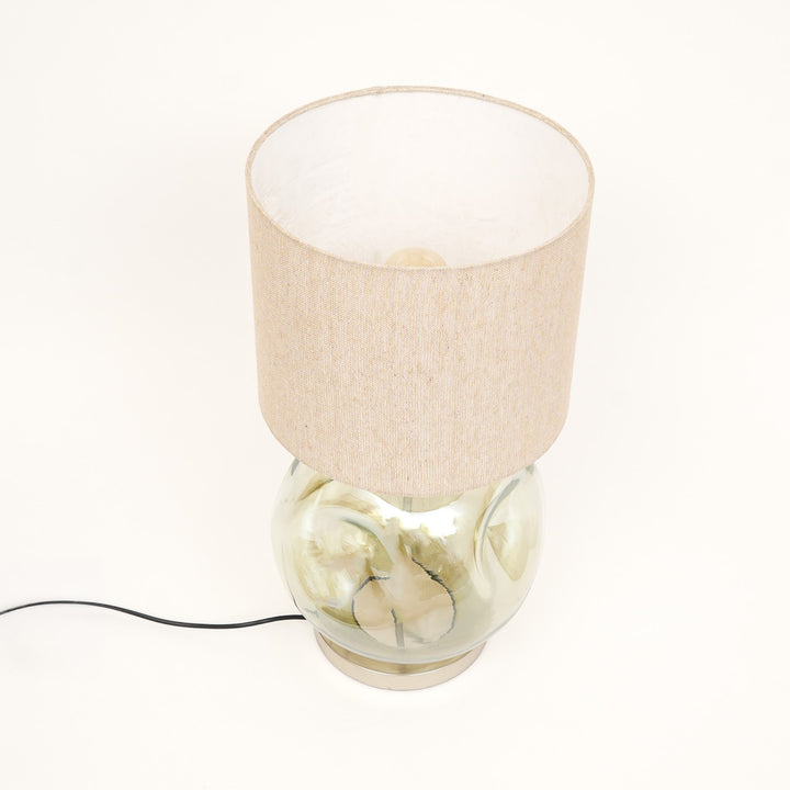 Frosted Glass Table Lamp for Living Room & Bedroom - Clear view 3