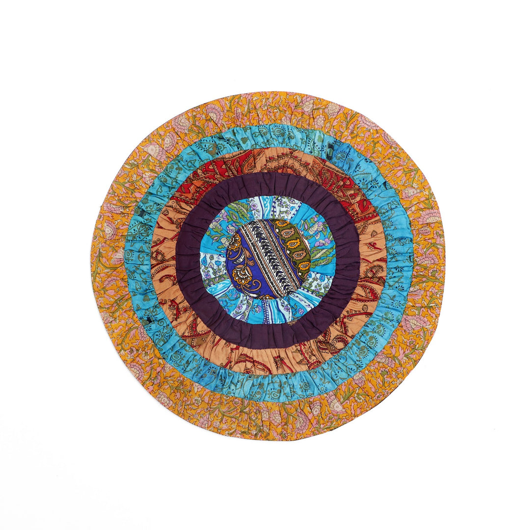 Silk Round Table Mat Set of 2, view 7