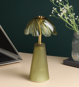 Calista Crystelle Sculpted Glass Table Lamp Style 1 view 1