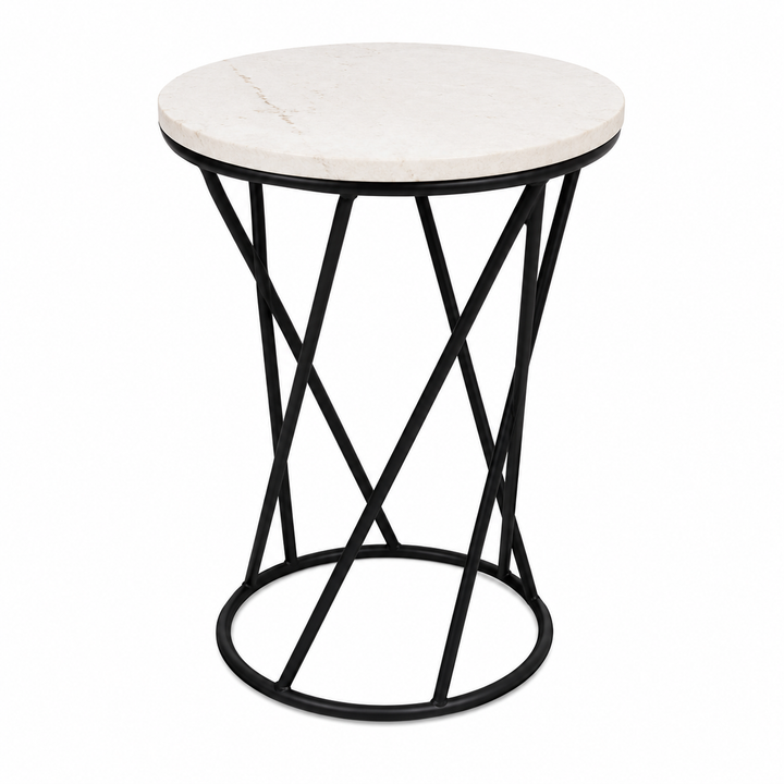 Expobazaar Iron & Marble Plant Stand Table