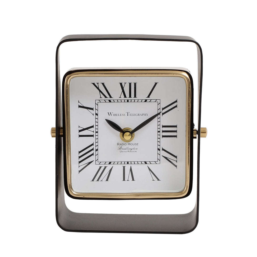 Expobazaar White Square Table Tempovista Clock