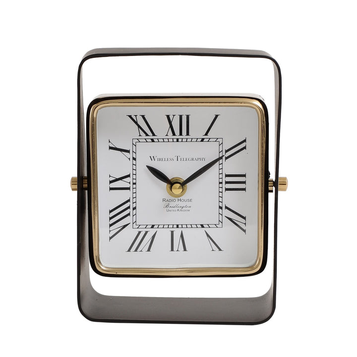 Expobazaar White Square Table Tempovista Clock