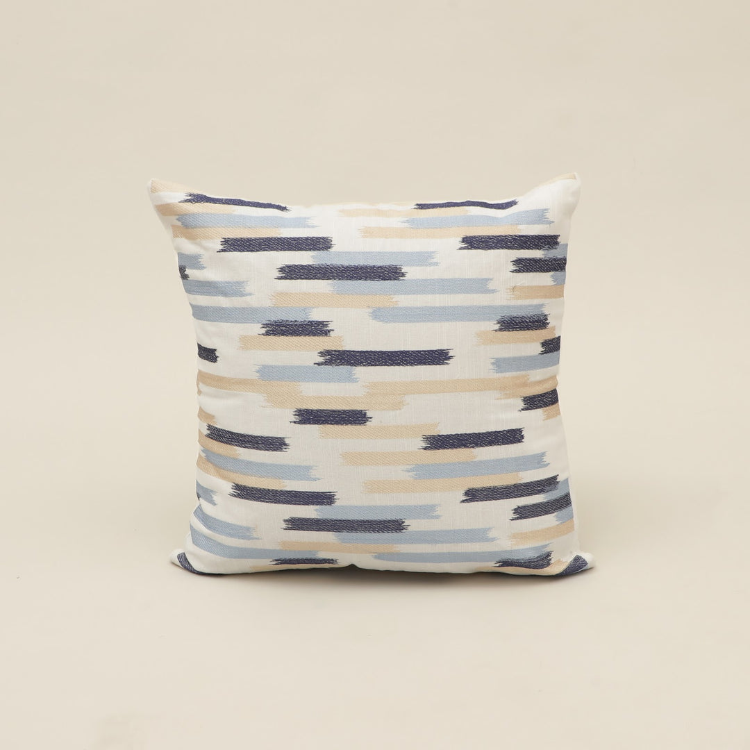 Abstract Brushstroke Embroidered Cushion Cover