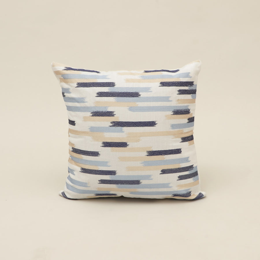Abstract Brushstroke Embroidered Cushion Cover