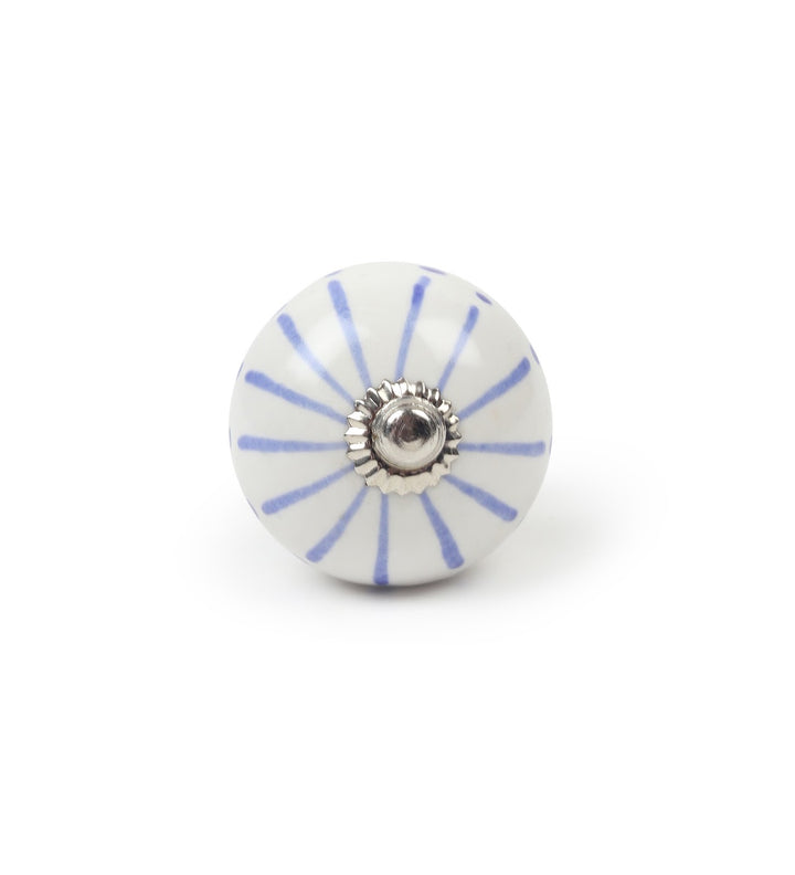 Estoria Blue Pottery Style Ceramic Knobs Set of 6 view 4