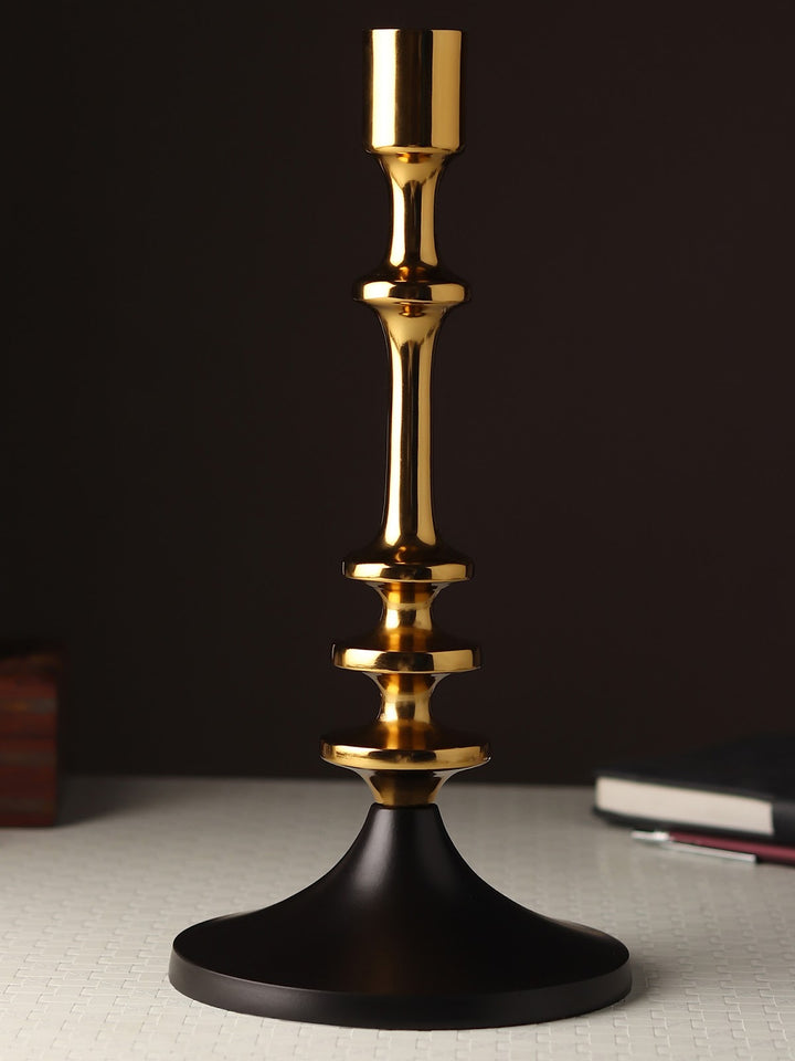 Expobazaar Aristea Gold Candle Holder  Small