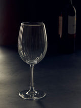 Ribbed Wine Glass in crystal glass, 350 ml