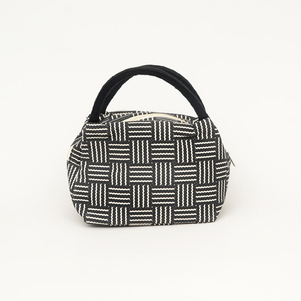 Thermal Insulated Lunch Tote, Basketweave Print
