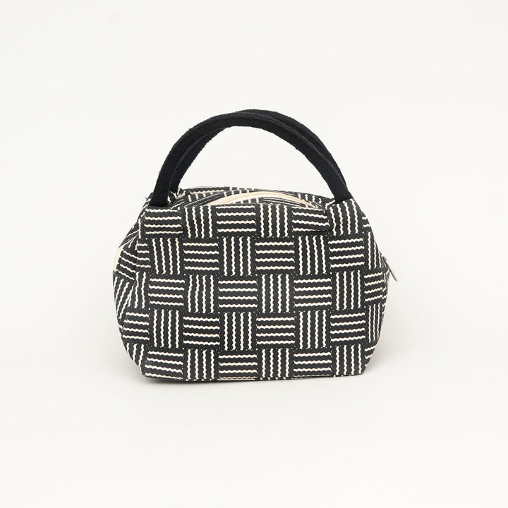 Thermal Insulated Lunch Tote, Basketweave Print