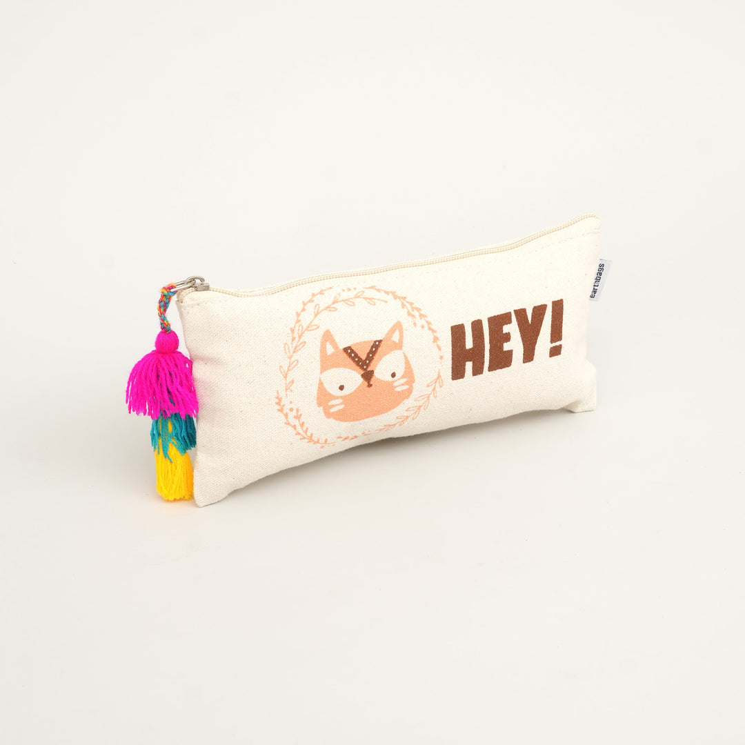 Hey Kitty Print Tassel Pencil Pouch, View 4