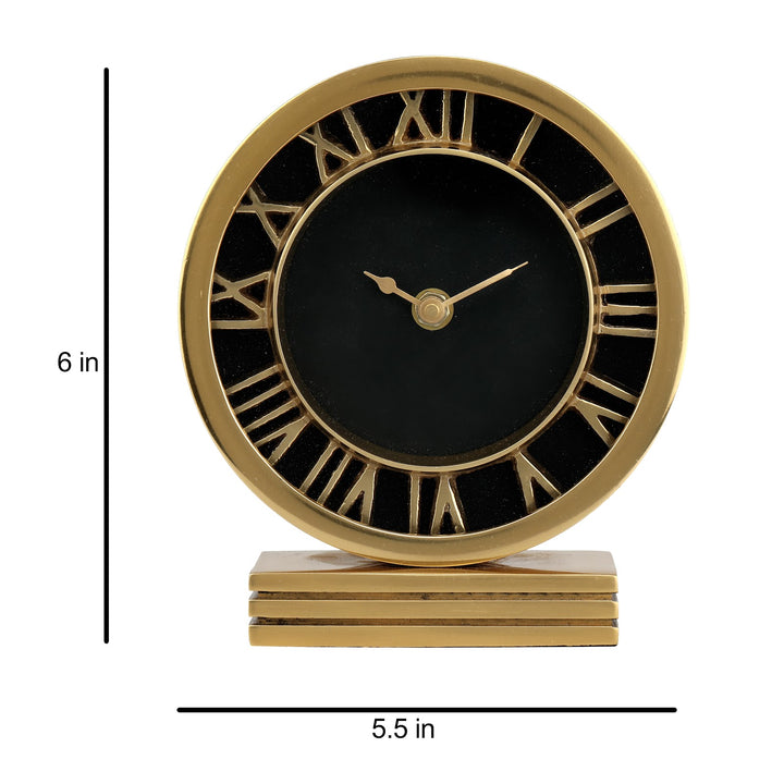 Expobazaar The Timepeice Gold Table Clock