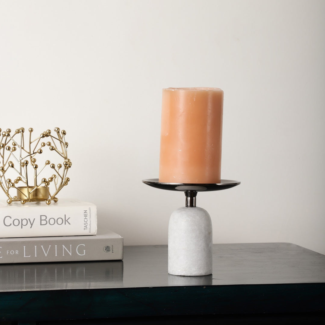 Expobazaar Marble Pri Pillar Candle mini stand