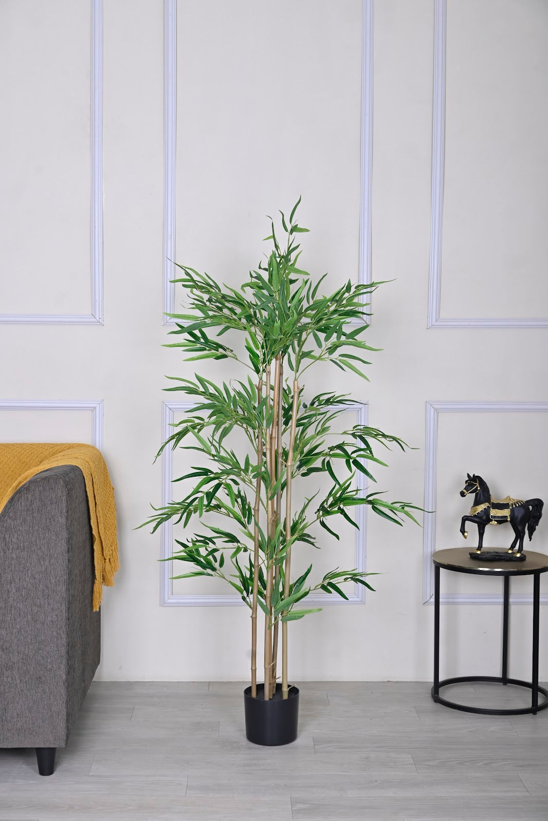 Expobazaar Elegant Artificial Bamboo Tree for Stylish Interiors With Pot