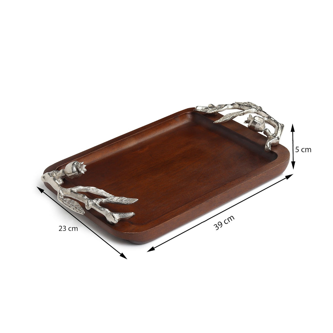 Expobazaar Pomegranate tray silver