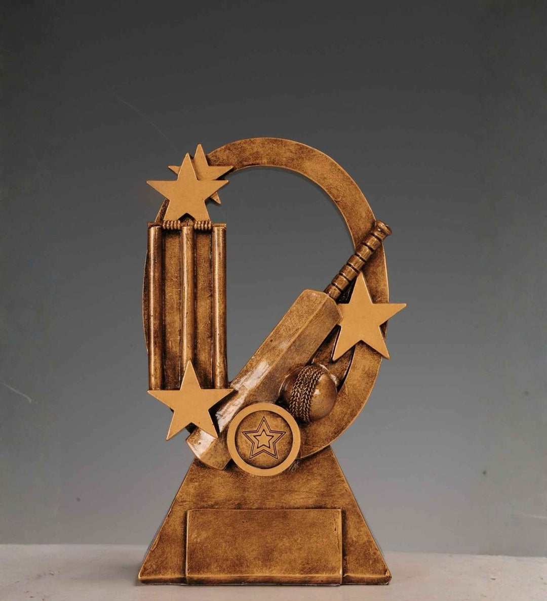 Expobazaar Cricket Champion Resin Trophy for Sports Decor