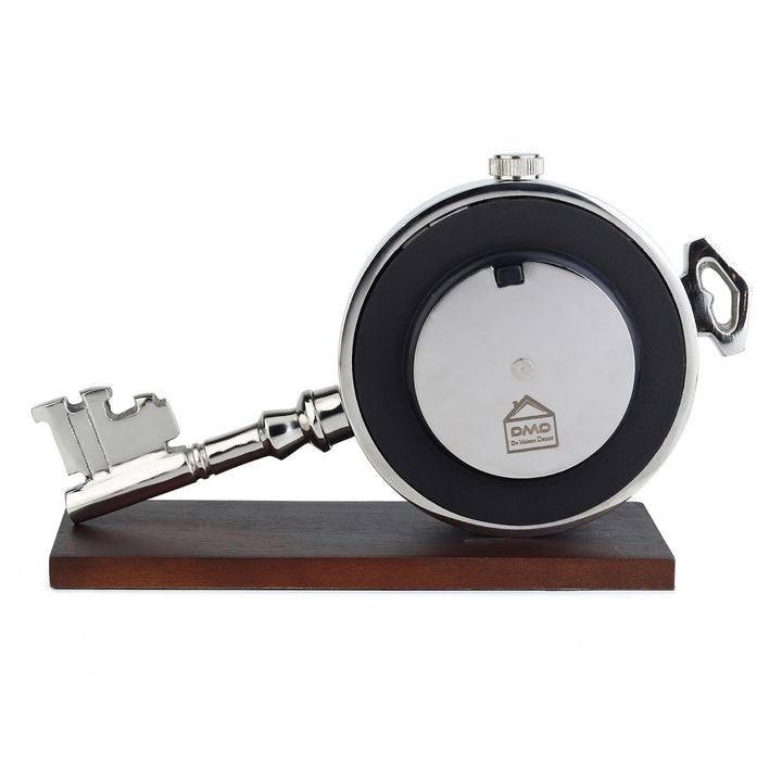 Expobazaar Areios Table Clock In Silver