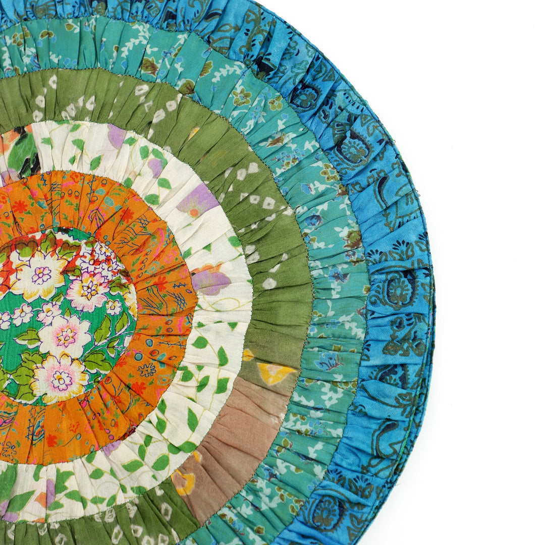 Silk Round Table Mat Set of 2, view 11