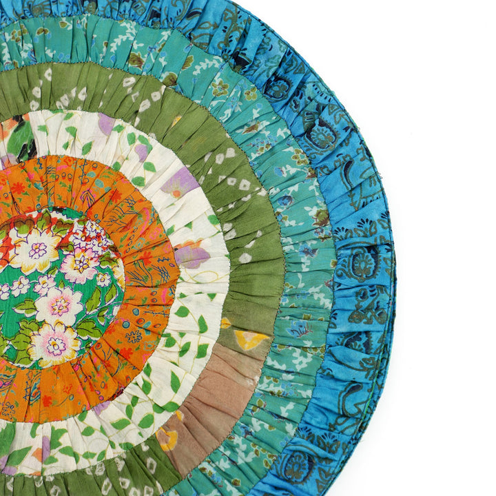 Silk Round Table Mat Set of 2, view 11