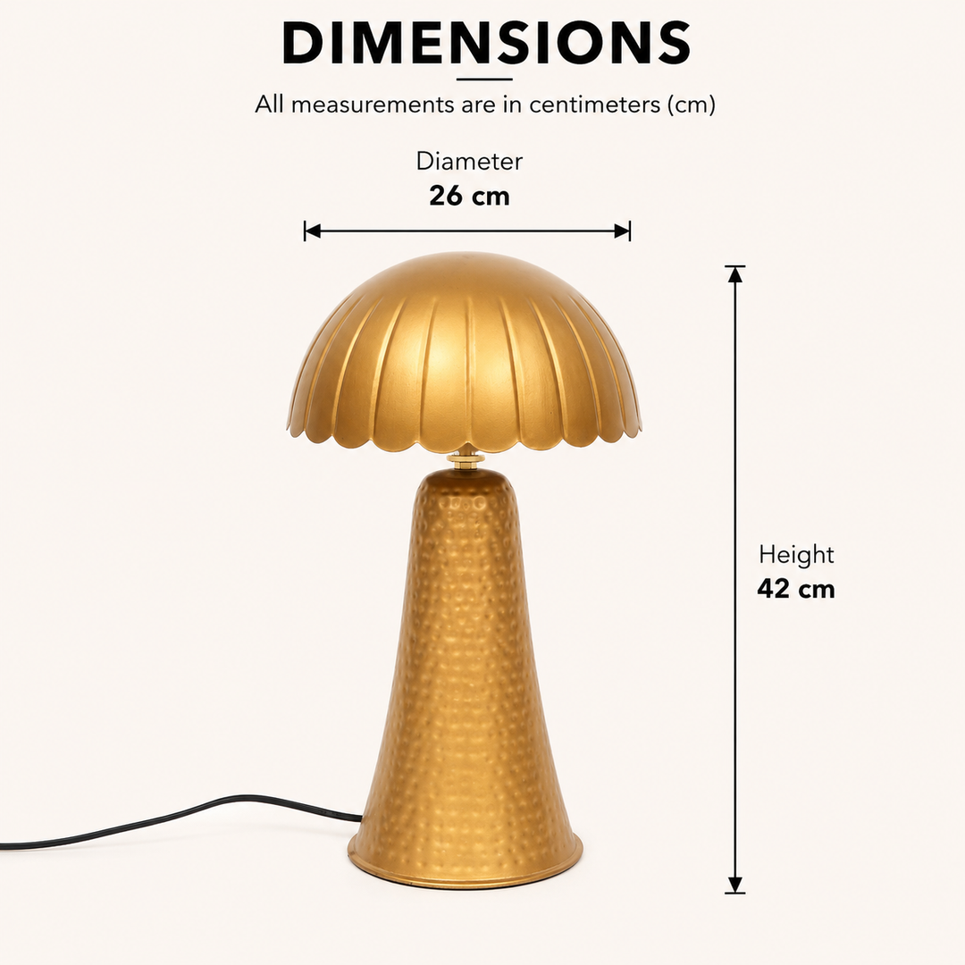 Metal Table Lamp for Living Room & Bedroom view 1