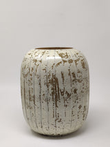 Expobazaar Crackled Brown Earthy Clay Glass Vase