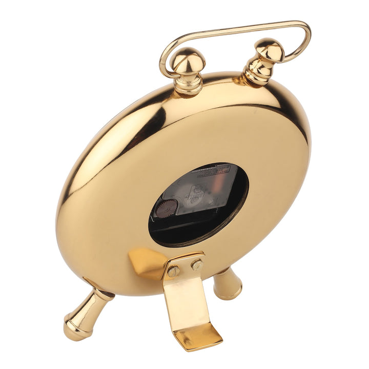 Expobazaar Essence Desk Gold Steel Table Clock